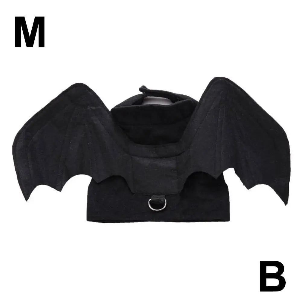Cool Wings Black Bat Creative Pet Dog Clothes Halloween Transformation Costume Suitable For Festivals And Parties Dog Dress Up