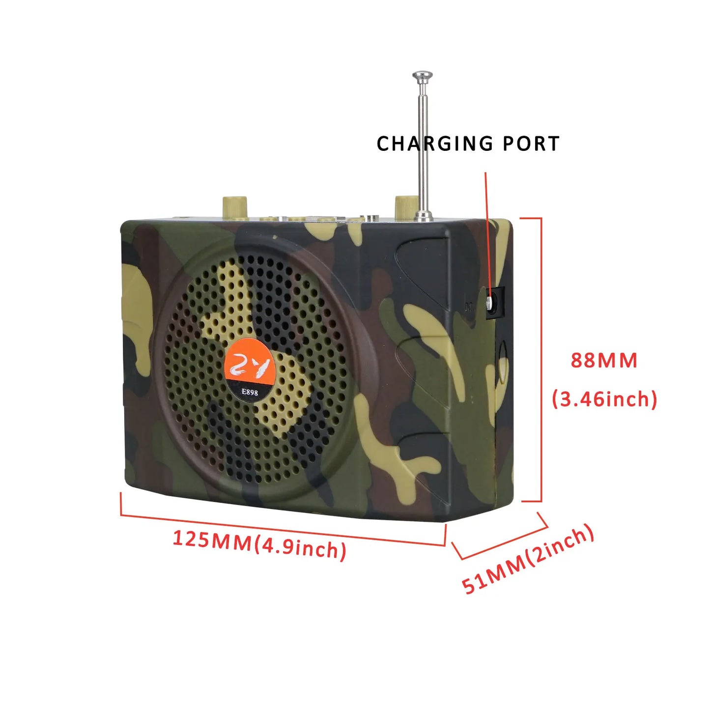 E898 hunting wireless speaker animal bird-to-bird portable speaker Bluetooth remote control about 1000 m large capacity battery