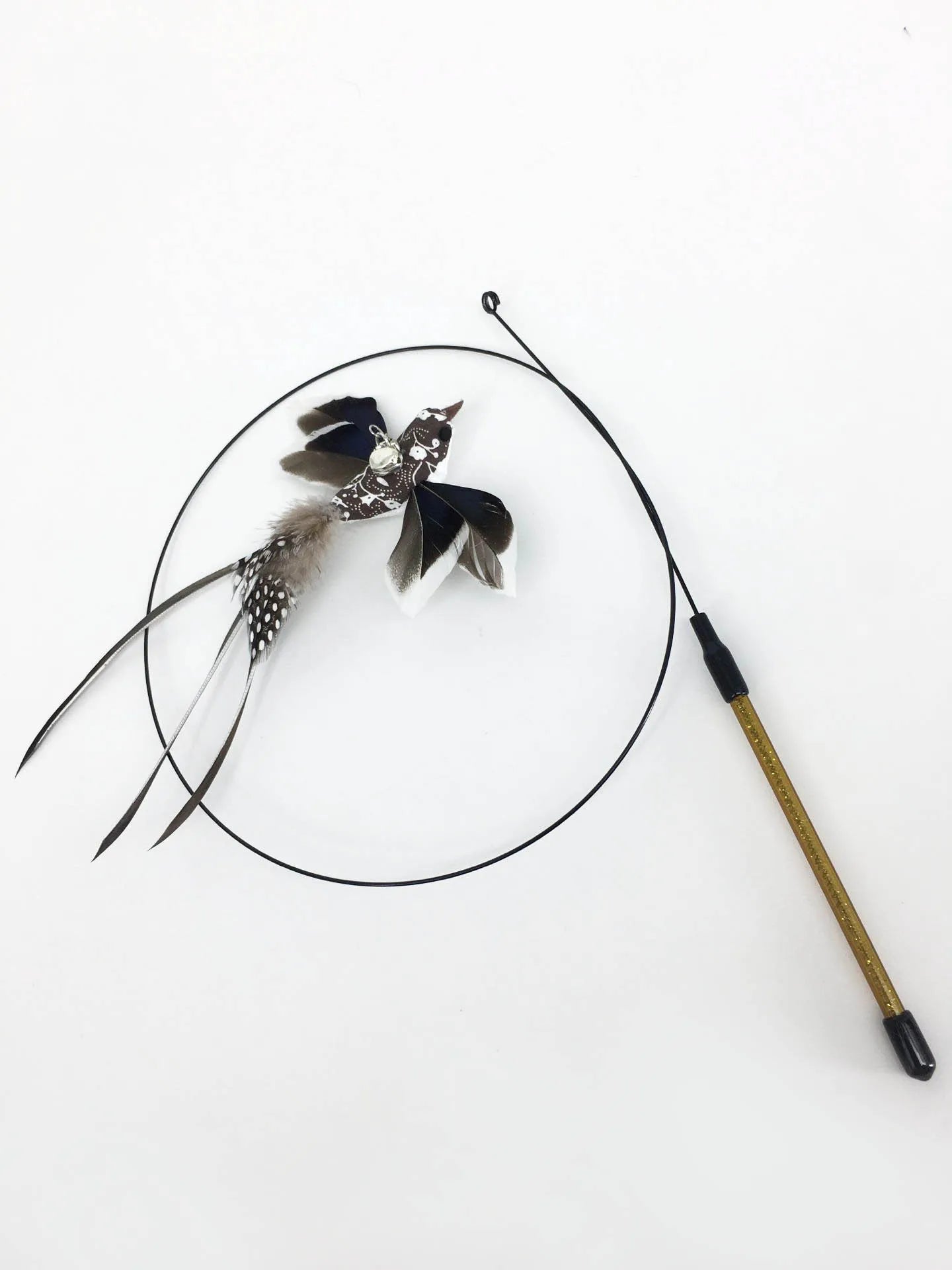 Wire Feather Cat Tickling Stick Pet Products for Cats Pet Cat Toys Interactive Cat Stick Toy Kitten Playing Pet Accessories