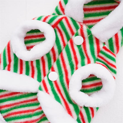 Christmas Designer Pet Dog Clothes Soft Fleece Cosplay Winter Outfits Chihuahua Puppy Sweatshirt Deer New Year Cat Clothing