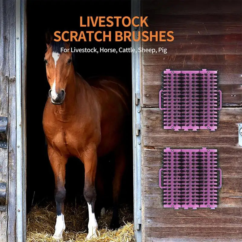 Grooming Brush for Horses Shedding Horse Brush Grooming Tool Itch Relief Grooming Brush Pet Hair Brush Cleaning Tools Cat Dog
