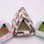 1PCS Coral Fleece Dot Printing Small Foam Pet House Hanging Hamster Bed For Small Animals Squirrel Parrot Cotton Nest