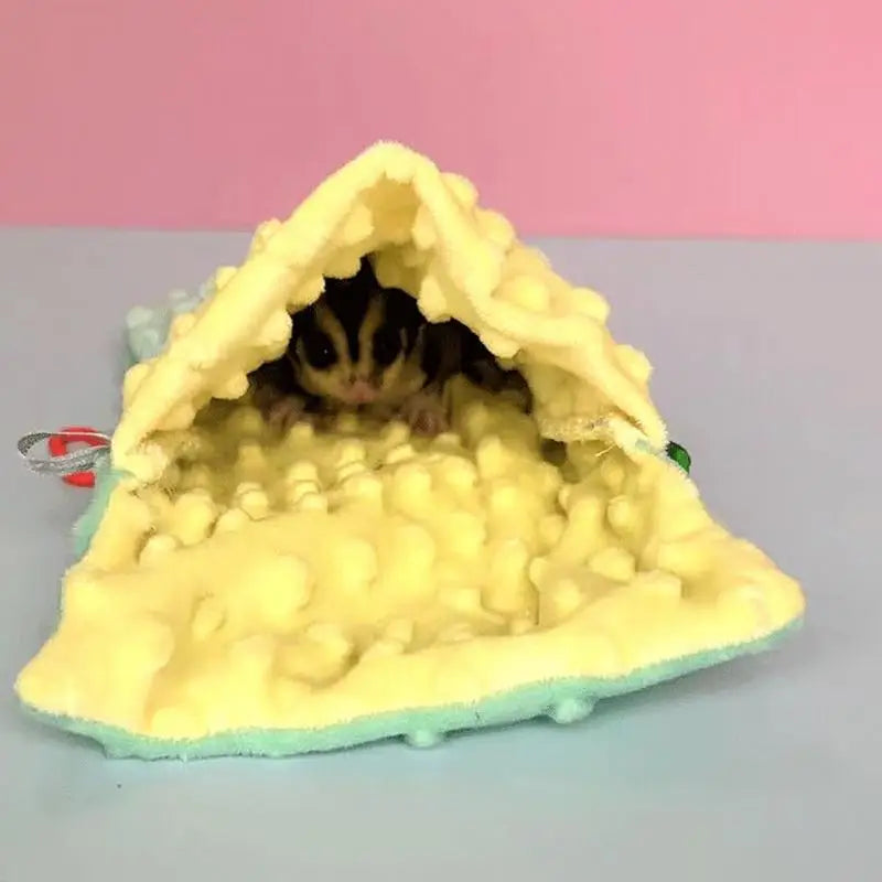 Sugar Glider Pouch Pet Hammocks Bed Warm Bed Hideout Comfortable Sleep Bag Bed House Nest Bed For Hamsters Hedgehogs Sugar