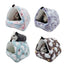 1PCS Coral Fleece Dot Printing Small Foam Pet House Hanging Hamster Bed For Small Animals Squirrel Parrot Cotton Nest