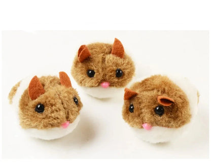 Cute Mouse Cat Toys Cat Supplies Plush Toy Shake Movement Mouse Pet Kitten Funny Plush Little Mouse Interactive Cat Toys