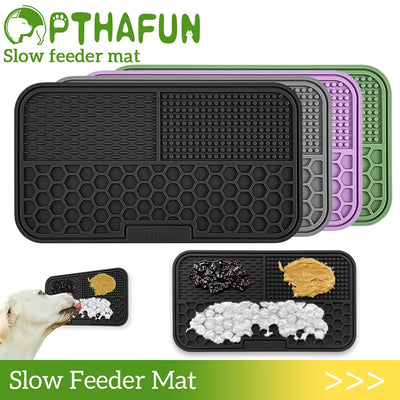 Pet Placemat Cat Feeding Mat Dog Slow Food Mat Cats Feeding Pads Solid Color Silicone Non-Slip Pet Supplies