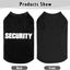 Dog Security Shirt Pet Puppy Guard Costume Cotton T-Shirt Summer Dog Clothes for Large Medium and Small Dogs German Shepherd