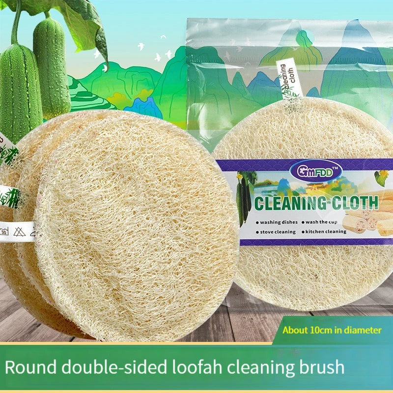 Natural Loofah Sponge Kitchen Sponge Wash Dish Eco-Friendly  Shower Luffa Body Scrubbers Loofa Biodegradable Sponge