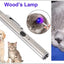 365 UV Veterinary Wood Lamp Pet Fungus Detection Waterproof Flashlight Skin Ultraviolet Light Cat Moss Tinea Light Black Mirror