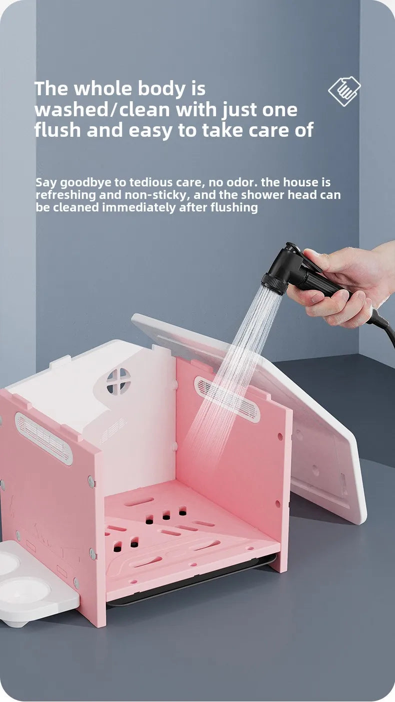 Dog Kennel Indoor and Outdoor Ventilation and Breathable Easy To Install Easy To Clean Thickened Not Deformed Luxury Pet Villa