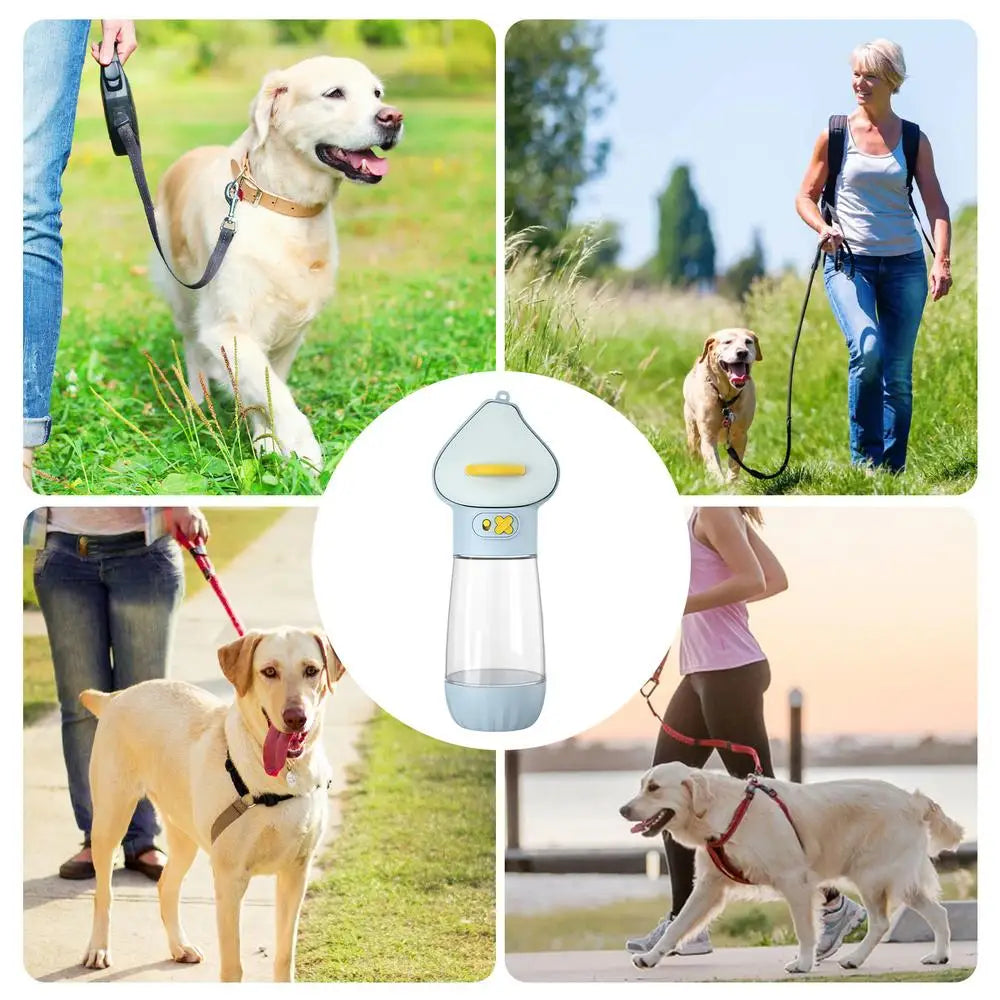 Pet Travel Water Dispenser Portable Puppy Water Bowl Dog Water Container Pet Water Dispenser With Food Container For Dog Cats