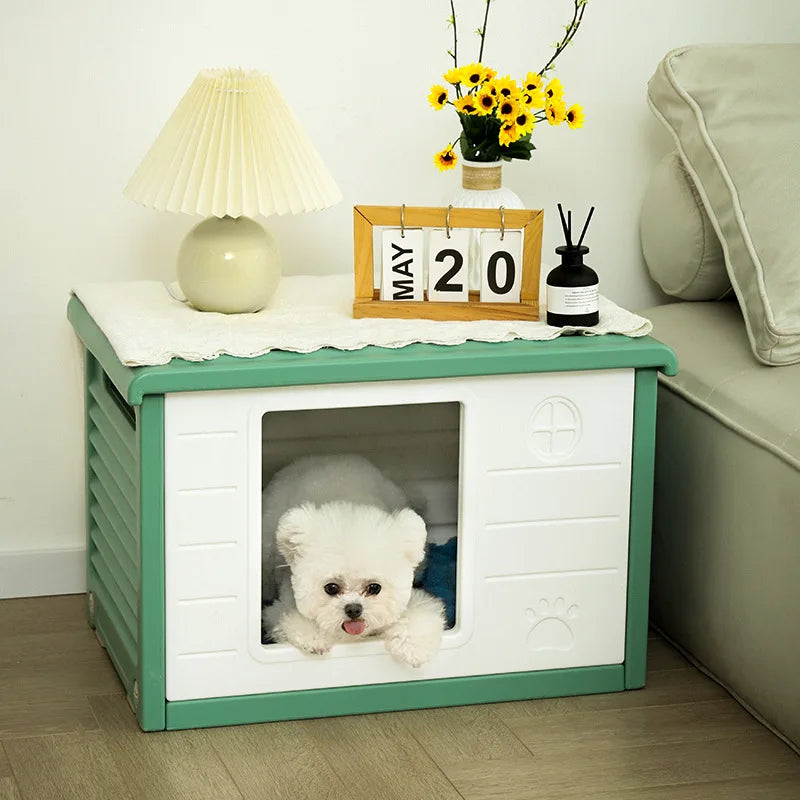 Kennel All Seasons Dog House Summer Small Dog Delivery Room Closed Pet Bed Cat Nest Summer Indoor Dog House