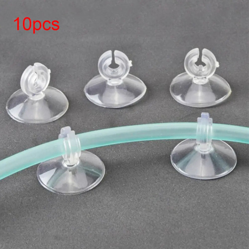 UXCELL Aquarium Suction Cup Air Tube Holder Sucker for Fish Tank Air Line Oxygen Tube Hose Pump Suction Cups Pet Accessories Set