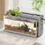 Mini Aquarium Fish Aquarium Retro Decorative Quiet Desk Aquarium With Water Pump For Turtle Reptile Shrimp Moss Goldfish