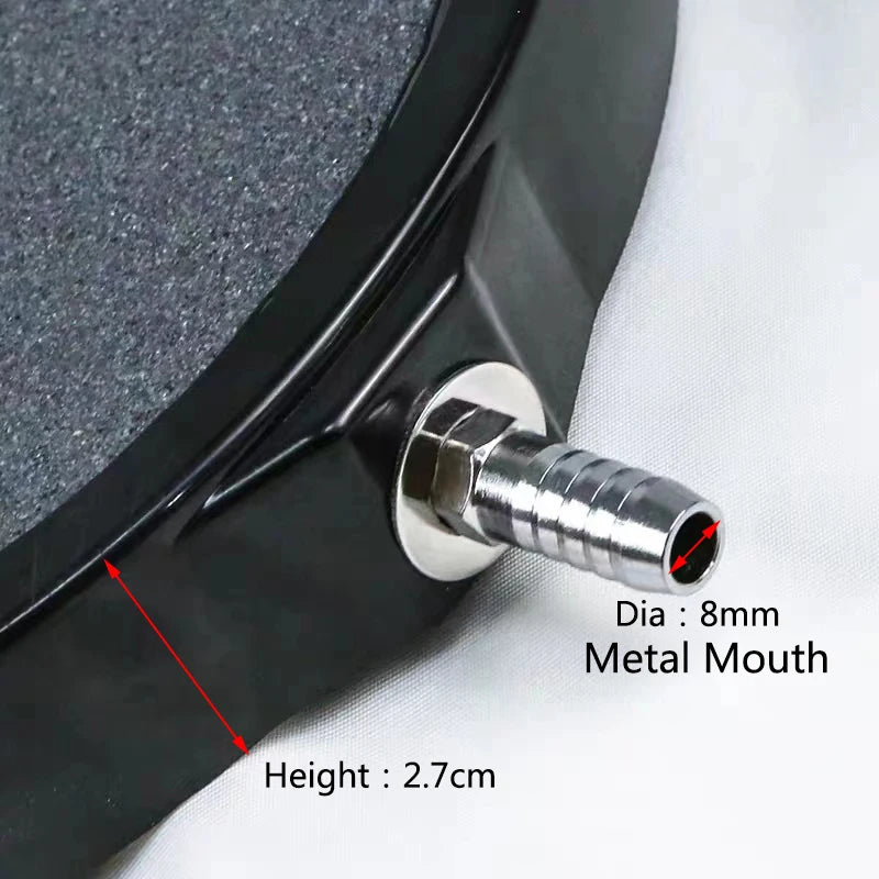 155mm Aquarium Fish Tank Air Stone With Metal Mouth Oxygen Aerator Increasing Air Bubble Pond Pump Hydroponic Oxygen acuarios