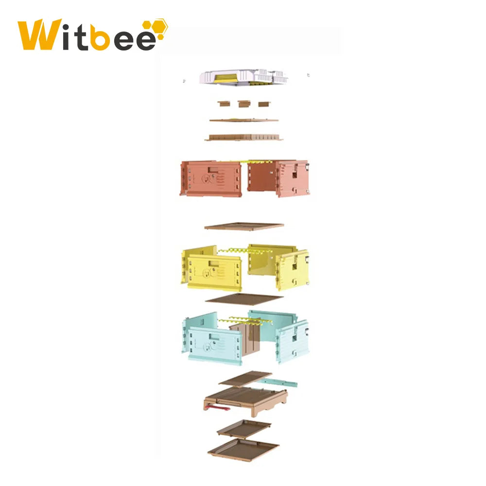 HDPE Three-Layer Plastic Beehive 10 Frame Plastic Thermo Hive for Animal Husbandry
