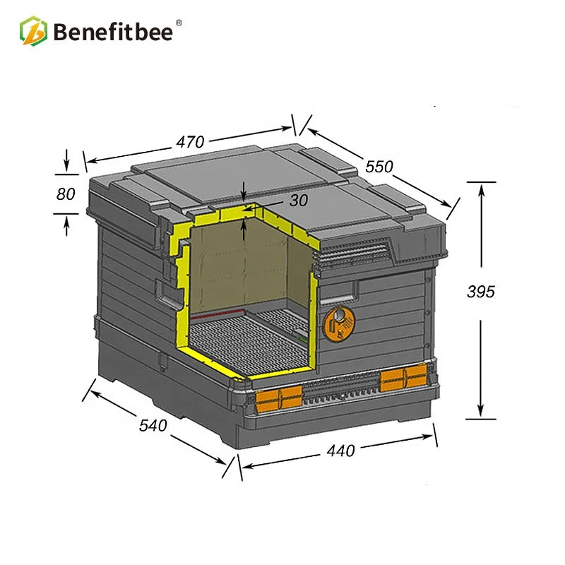 Benefitbee PP material beekeeping bee hives Langstroth plastic double layers beehive