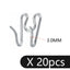 Dog Choke Collar Accessories Adjustable Training Collar For Dog 2.5/3.0/3.5/4.0MM Collar Links Fit for Prong Collar Pinch Collar