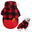 Plaid Dog Hoodie Pet Dog Clothes Sweaters With Hat And Pocket Design Autumn Winter Windproof Dog Clothing For Small Medium Dog