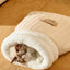 Cat Sleeping Bag Sleeping Bag Semi-Enclosed Cats Dogs Warming Pad Soft Cat Bed Lovely Cat Nest Pet Supplies for Cats and Dog