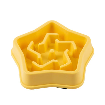 Slow Feeder Dog Bowls Slow Eating Pet Bowls Puzzle Anti-Gulping Interactive Bloat Durable Preventing Choking Healthy Dogs Bowl