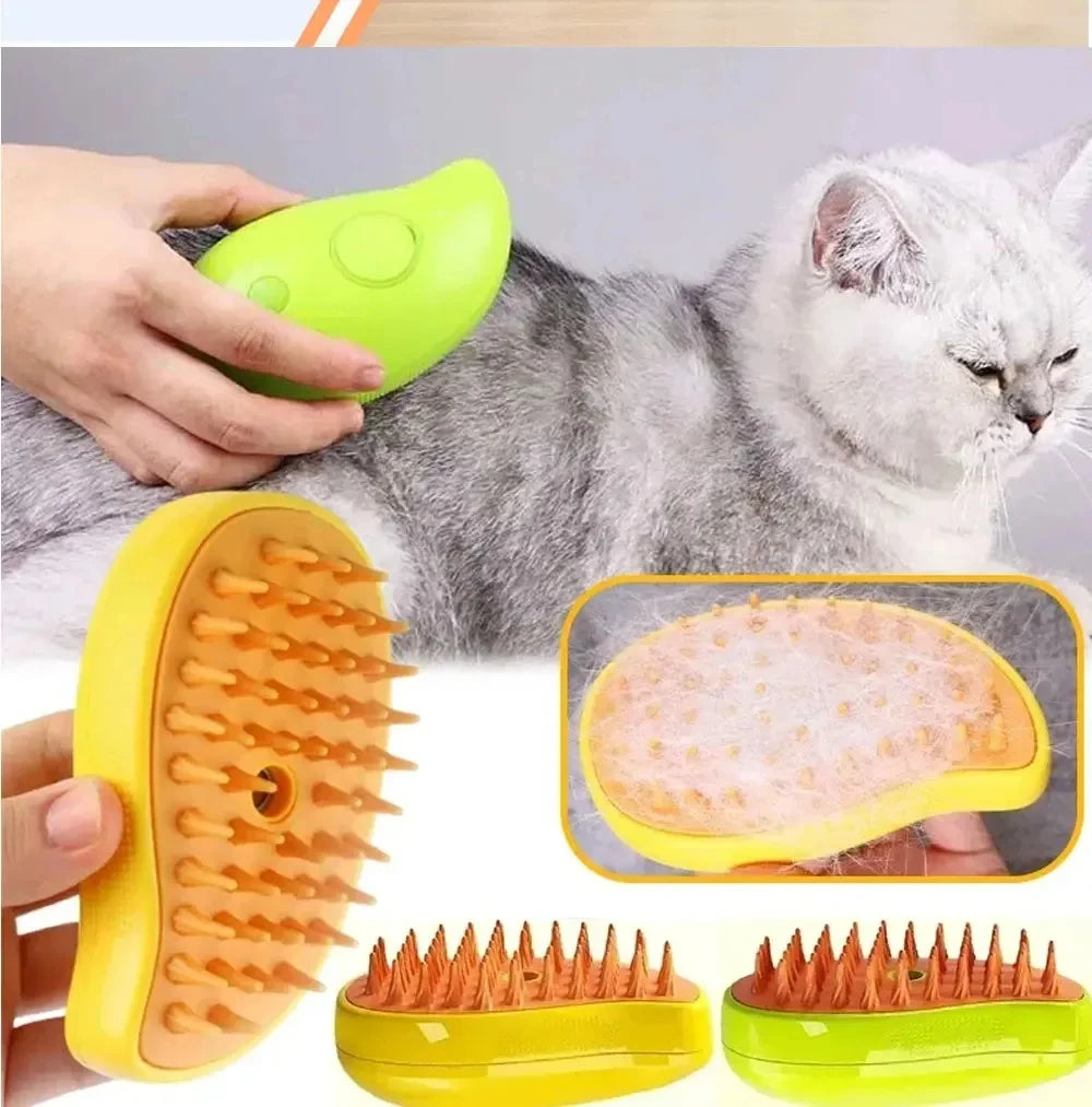 Cat Brush Steamy Dog Brush Electric Spray Cat Hair Brushes Pet Grooming Comb Hair Removal Massage Pet Accessories