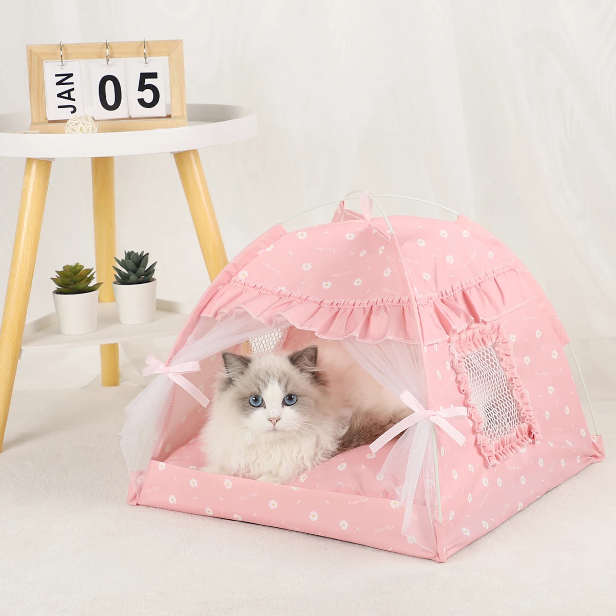 Cat Tent Beds Furnitures Warm Pet Accessories House for Cats Products & Furniture Winter Bed Supplies Cushions Pet Sofa