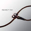 Slip Dog Leash Soft Thin Handmade Genuine Leather Pet Puppy Dog Chain Collar Leash Slip for Small Medium Dogs Training & Walking