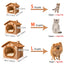 Foldable Pet House Removable Washable Cat House Puppy Cave Sofa Pet Bed House for Extra Small Dogs and Small and Medium Cats