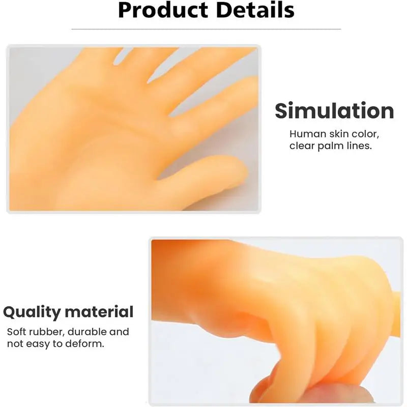 Mini Hand Toy 10 Pairs Tiny Toys Finger Funny Shape Mini Finger Puppets For Taking Photos Massaging Cats Cat Cosplay