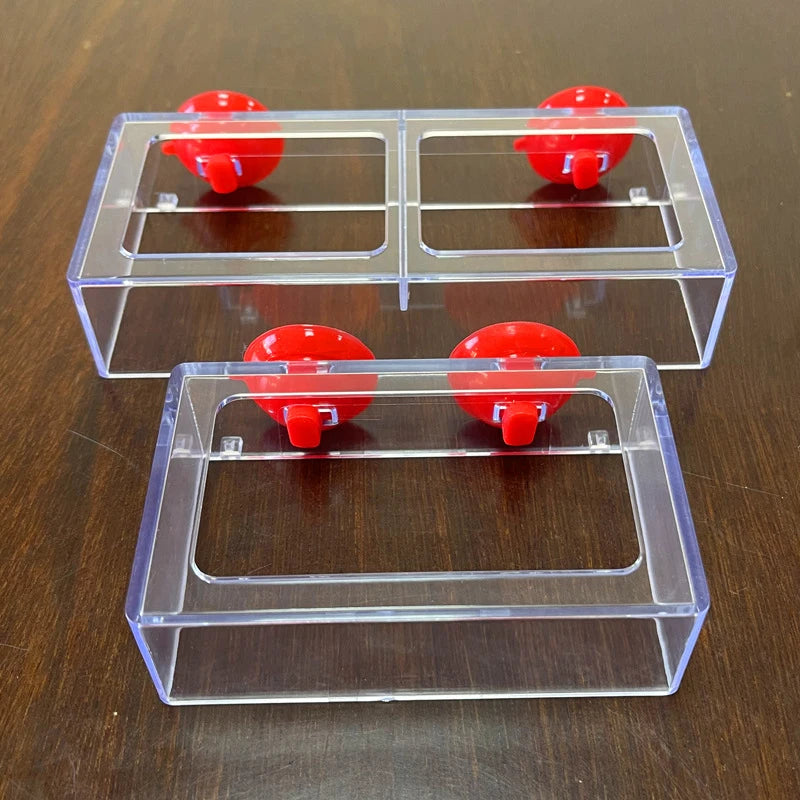 Aquarium Feeding Ring Fish Tank Station Floating Food Tray Feeder Aquarium Accessory with Strong Suction Cup New