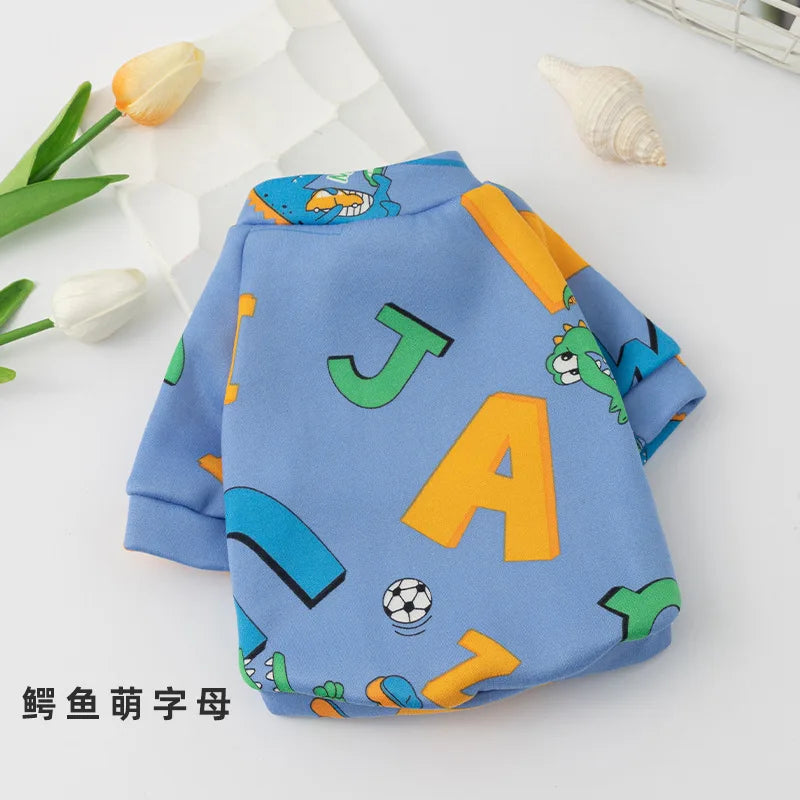 Dog Clothes for Small Dog Clothes Chihuahua Warm Sweatshirt for Puppy French Bulldog Autumn Fleece Clothing for Cats Pet Apparel