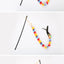 Rainbow Caterpillar Teaser Cat Stick Feather Top Durable Bite Resistant Pet Cat Toy Interactive Lightweight Handle Kitten Tools