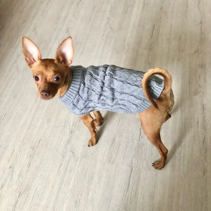 Warm Dog Clothes Knitted Clothes for Dogs Chihuahua Sweater for Small Dogs Winter Clothes for Sphinx Cat Dog Sweater for York