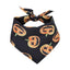 Dog Scarf Pet Costume Saliva Towel Adjustable Pumpkin Dog Scarf Triangle Pet Scarf Skull Washable For Boy Girl Toy