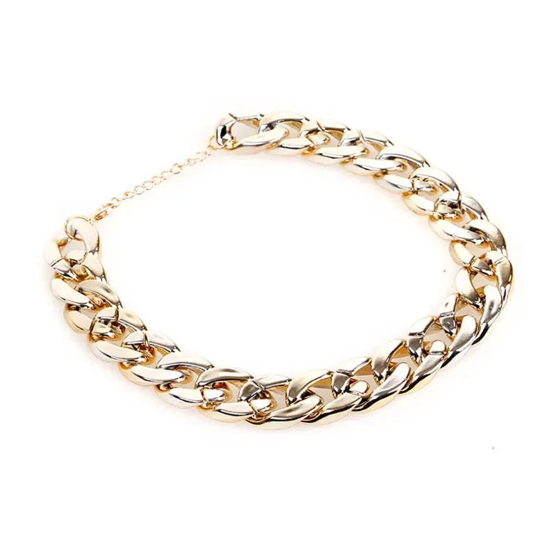 Pet Jewelry Necklace ABS Plastic Stylish Gold Dog Chain Collar For Small Medium Large Dogs Husky Pitbull Bulldog Pet Accessories