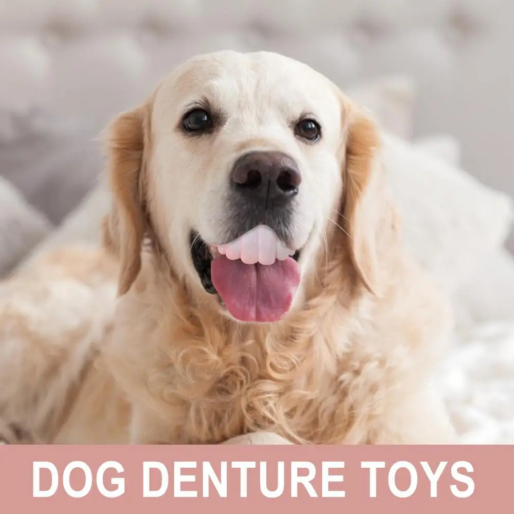 Pet CorgiDog False Teeth Toy Rabbit Front BuckTeeth Cover Funny Puppy Dentures Pet Decorating Cosplay Halloween Costume