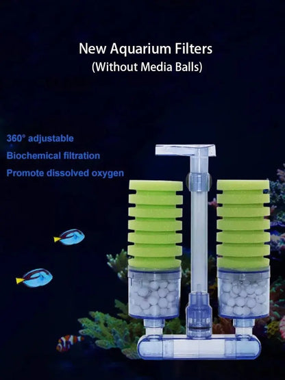 Aquarium Filter for Aquarium Fish Tank Air Pump Skimmer Biochemical Sponge Filter Aquarium Bio Filter Filtro Aquario Hot Selling