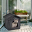 Booteely Black Waterproof Dog House Oxford Cloth And Sponge Material Three Models To Choose From Outdoor Cat House
