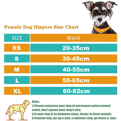 Small & Large Dogs Diapers Sanitary Physiological Pants Washable Female Dog Underwear Pet Supplies Girl Dogs Underwear Diapers