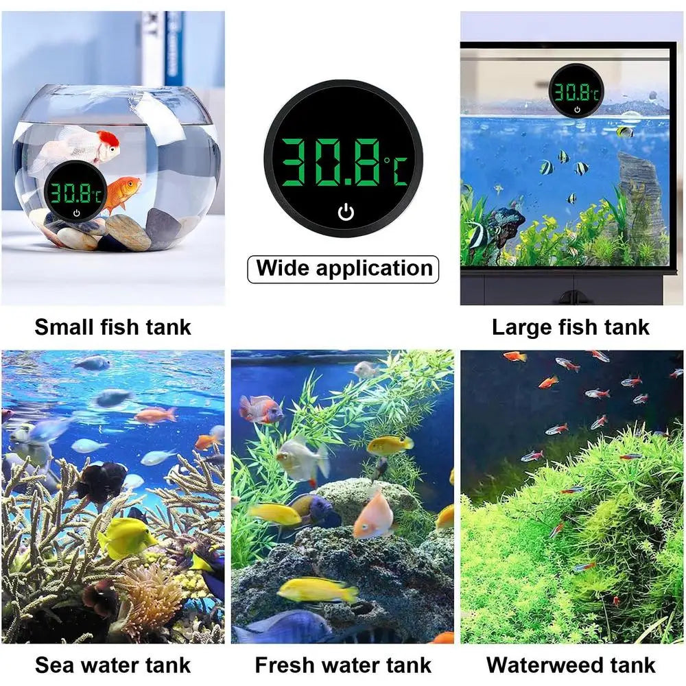 Aquarium Thermometers Accurate Digital Display Design Fish Tank Thermometers Fish Tank Accessories Portable Tank Thermometers