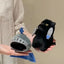 Q version Knight Cat Kitty cat doll toy backpack pendant Companion doll bag pendant Children's birthday gift Cute black cat toy