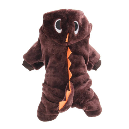 Winter Jacket For Dog Small Dog Coat Dinosaur Dogs Costume Christmas Outfit For Pet Medium Dogs Clothes Chihuahua Puppy Sweater