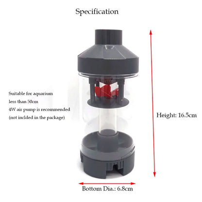 Aquarium Fish Poop Stool Toilet Manure Suction Separator Filter Collector Fish Tank Cleaning Sponges Filters Oxygen Increasing