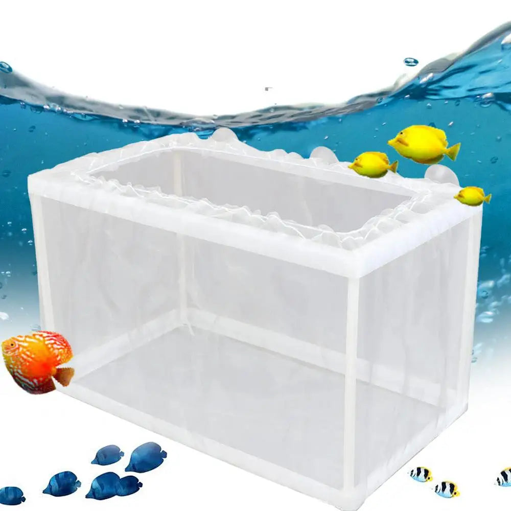 Fish Breeder Box with Suction, Aquarium Hatcher, Mesh Box, Juvenile Fish Separation Net, Tank Incubator Box, Fry Hatchery, DIY