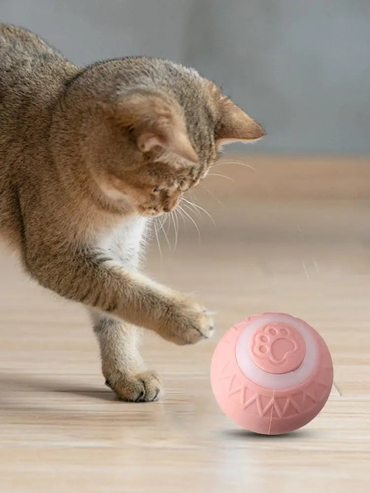 Cat Interactive Ball Intelligent Sensing Rolling Ball Toys Automatic Rolling Magic Ball Toy Rotating Ball Cat Game Accessories