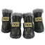 Dog Winter Boots 4PCS Winter Warm Skid-proof Snow Boots For Small Dog Breathable Dog Boots