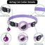 Pet cats AirTag PU Anti Loss Collar  Breakaway Reflective Strips Adjustable Kitten Collar Waterproof  cat collar accessories