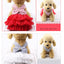 Summer Dog Dress Veil Clothes Universal Dogs Dress Chihuahua Stripe Tulle Skirt Cute Puppy Pet Cat Princess Costume Dog Apparel