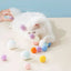 Cat Toys Interactive Launch Training Cat Toys Cat Supplies Creative Mini Pompoms Games Stretch Plush Ball Toys Pet Accessories